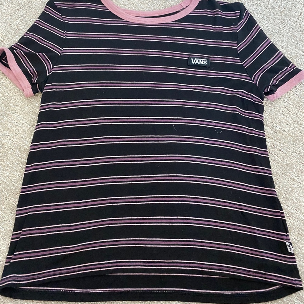 Women’s small stripped vans short sleeve